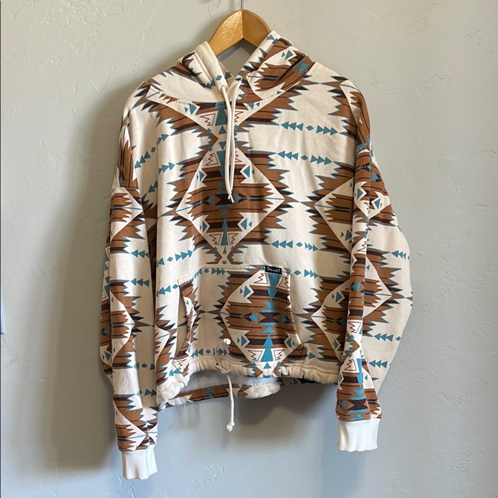 Wrangler Cream and Brown Geometric Sweatshirt